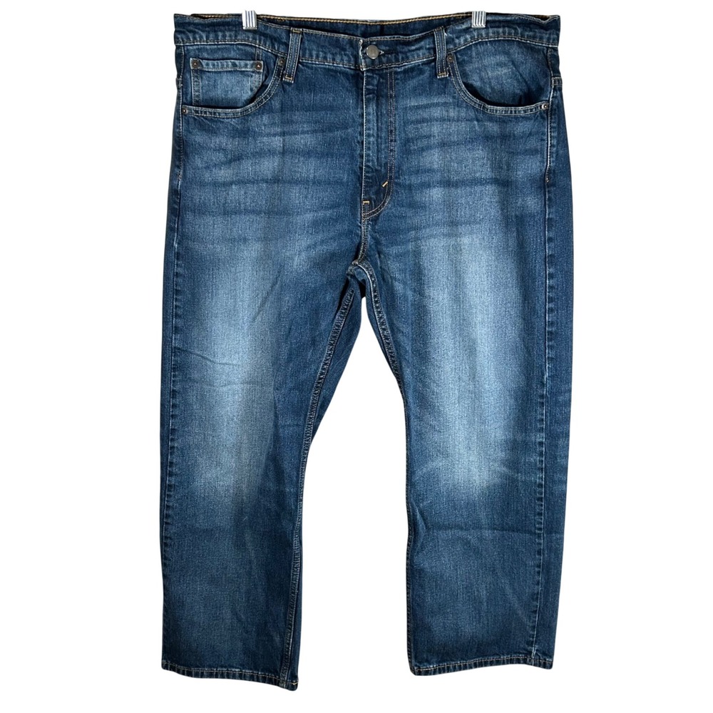 Levis 569 Loose Straight Jeans Mens 38x30 Blue‎ Medium Wash Denim 00569-0242